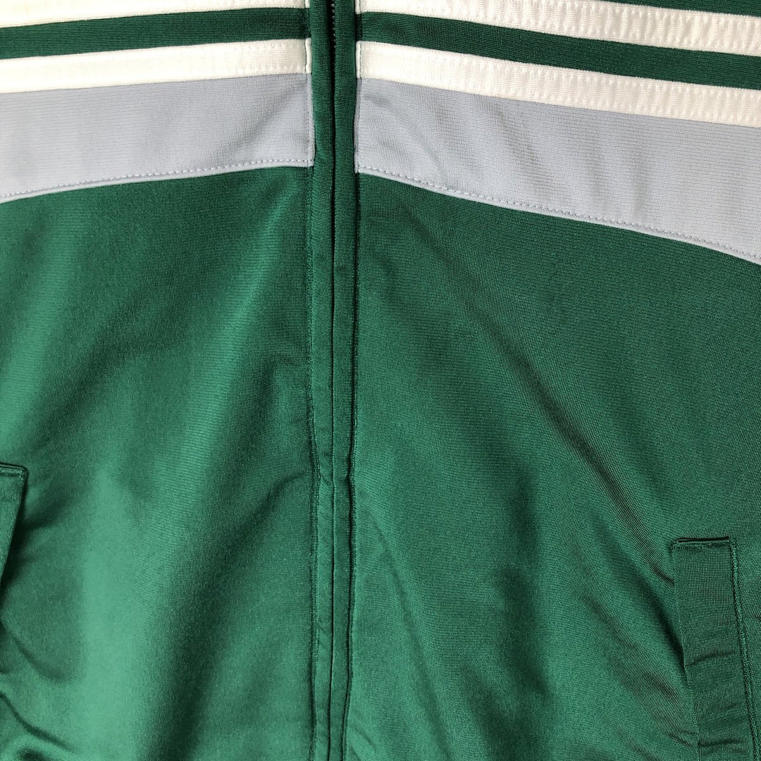 00'S adidas jersey hoodie track jacket men's size M polyester Green type dark green Vintage Second Hand