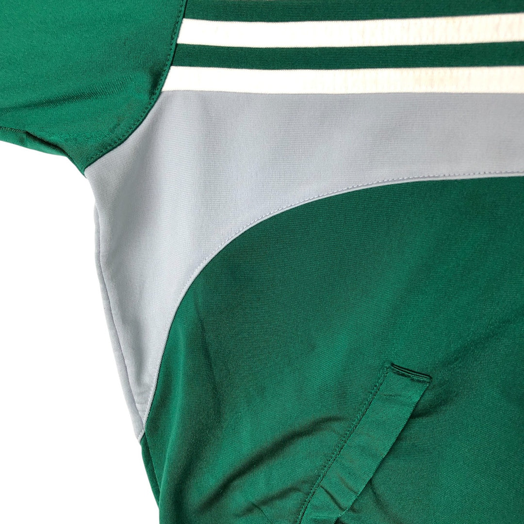 00'S adidas jersey hoodie track jacket men's size M polyester Green type dark green Vintage Second Hand