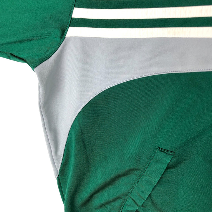 00'S adidas jersey hoodie track jacket men's size M polyester Green type dark green Vintage Second Hand