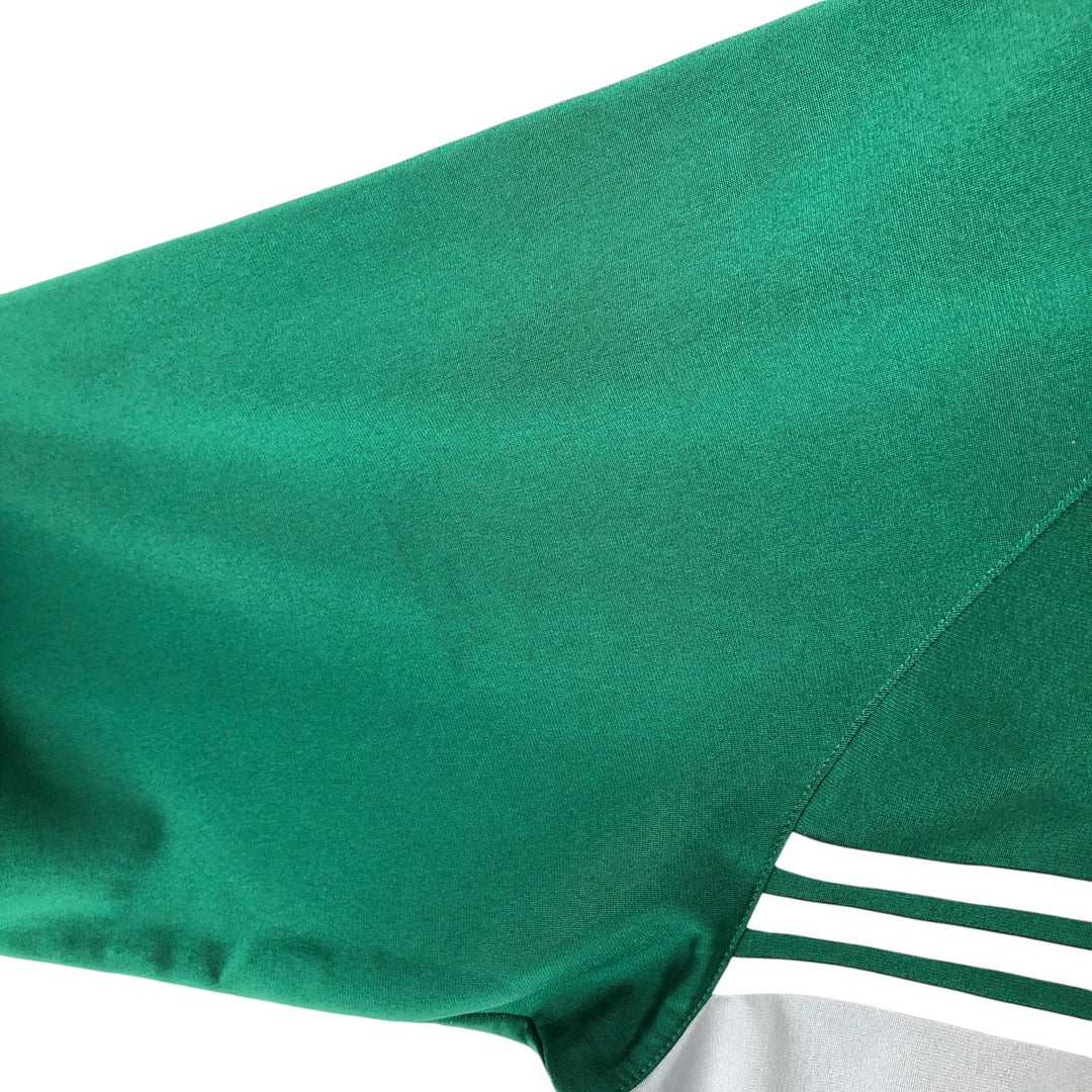 00'S adidas jersey hoodie track jacket men's size M polyester Green type dark green Vintage Second Hand