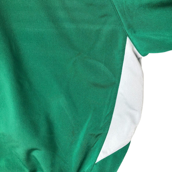 00'S adidas jersey hoodie track jacket men's size M polyester Green type dark green Vintage Second Hand