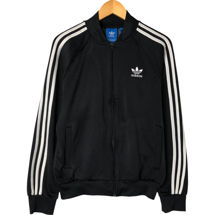 Adidas adidas jersey track jacket men's size M polyester black type Vintage Second Hand
