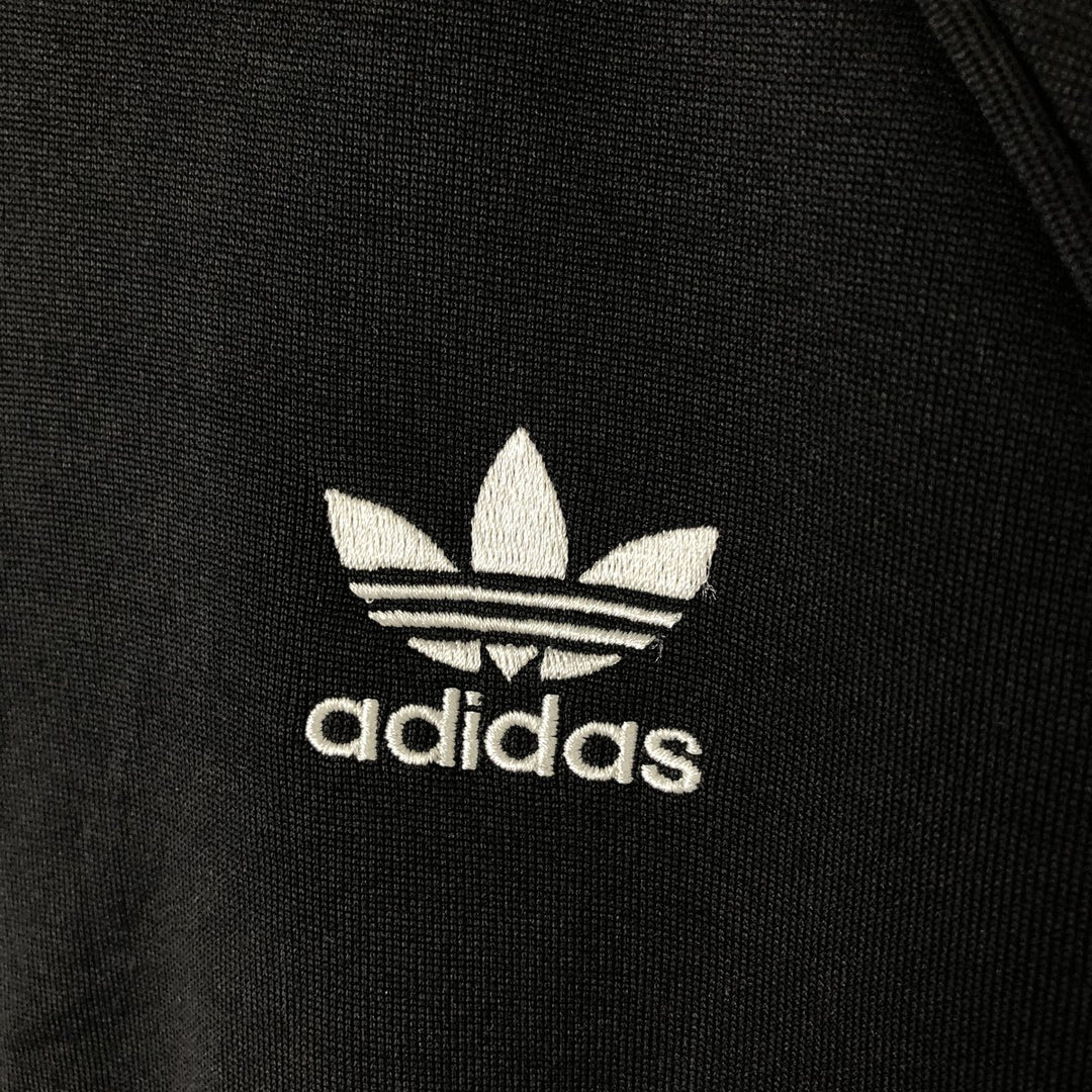 Adidas adidas jersey track jacket men's size M polyester black type Vintage Second Hand