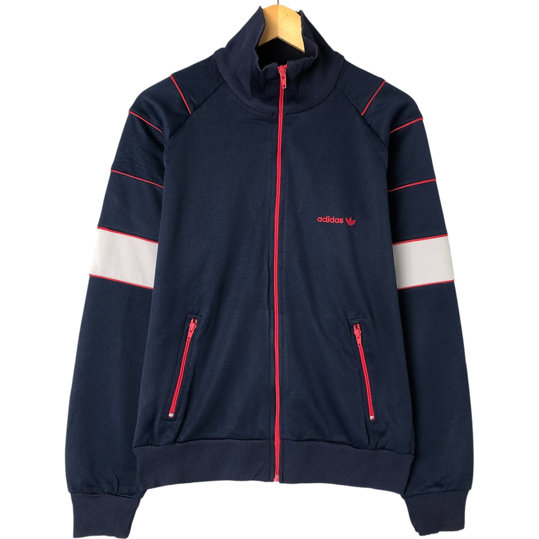 80'S Adidas adidas jersey hoodie track jacket men's size L vintage unknown navy blue type Vintage Second Hand