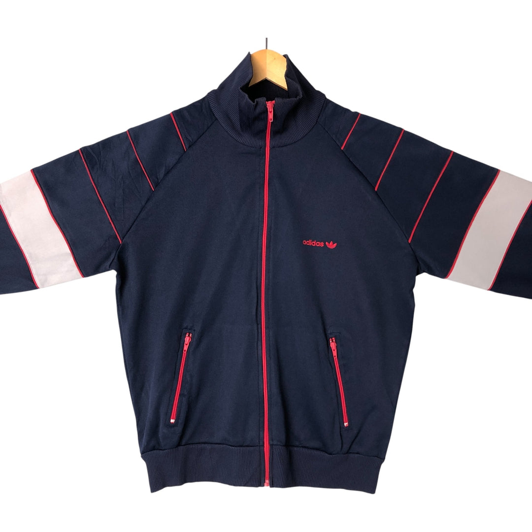 80'S Adidas adidas jersey hoodie track jacket men's size L vintage unknown navy blue type Vintage Second Hand