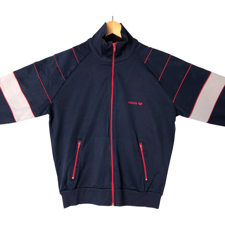 80'S Adidas adidas jersey hoodie track jacket men's size L vintage unknown navy blue type Vintage Second Hand
