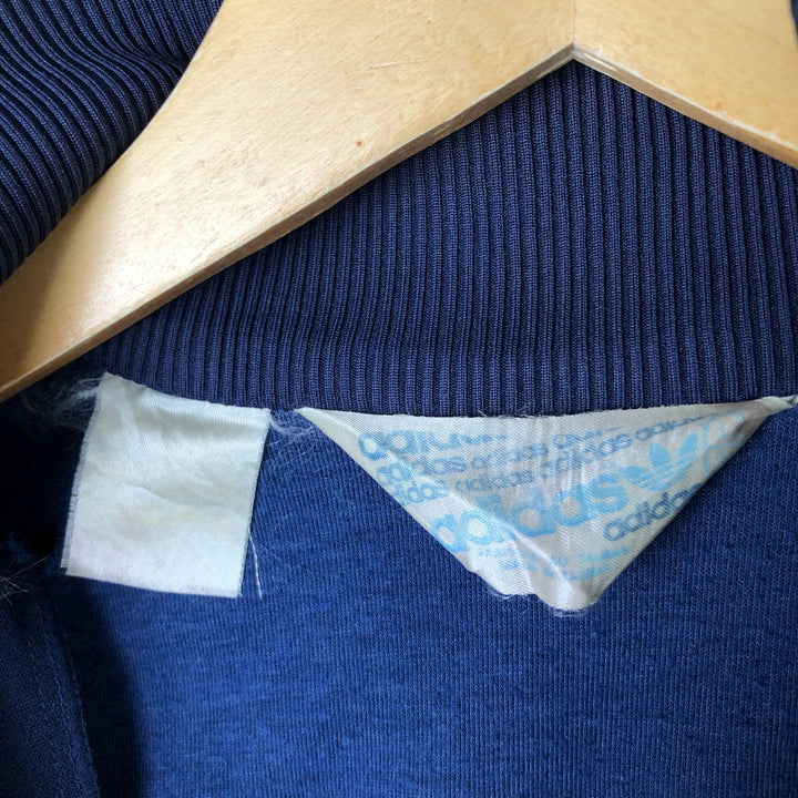 80'S Adidas adidas jersey hoodie track jacket men's size L vintage unknown navy blue type Vintage Second Hand