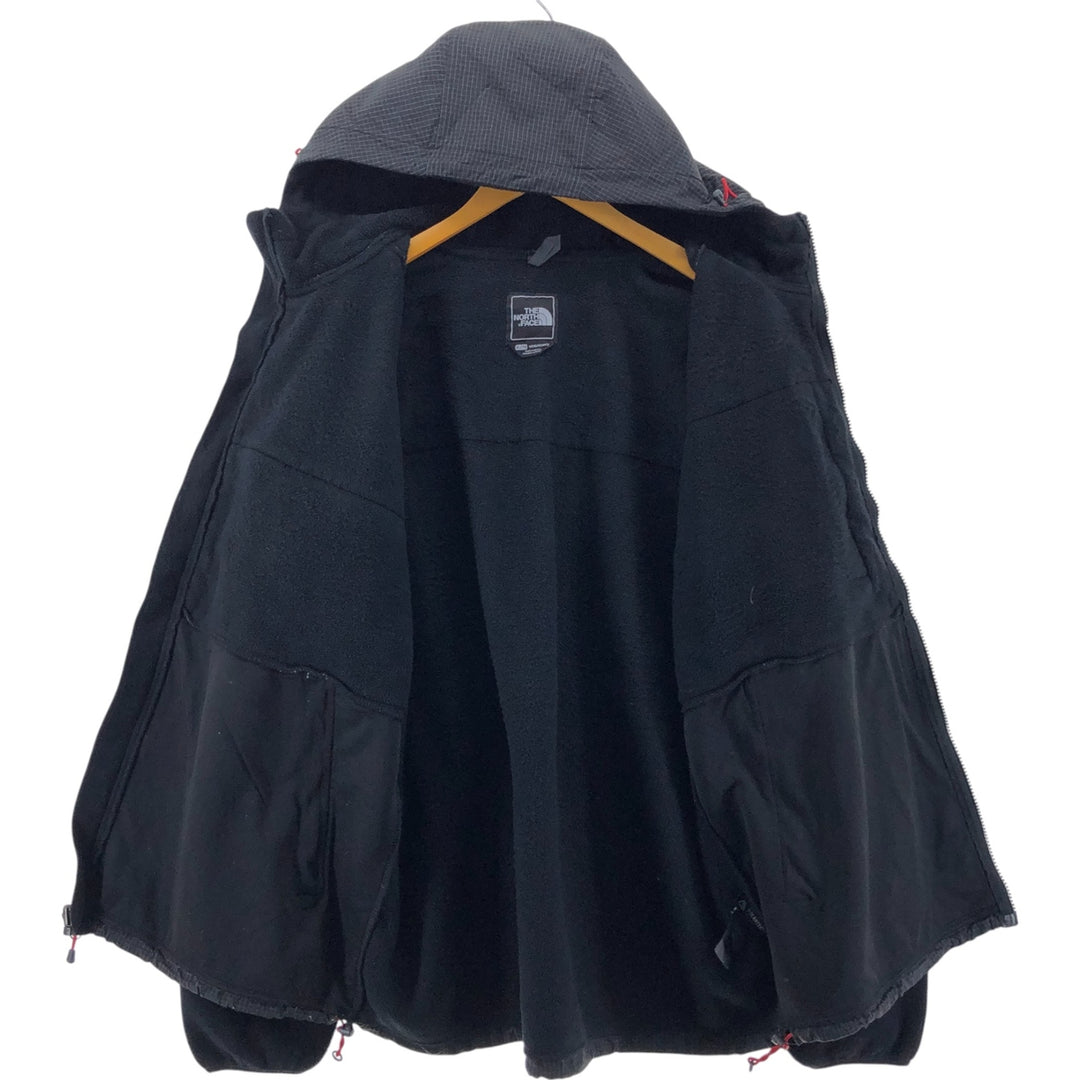 The North Face Denali Hoodie Check Pattern Nylon and Fleece, Men's XL recycled polyester black type Vintage Second Hand