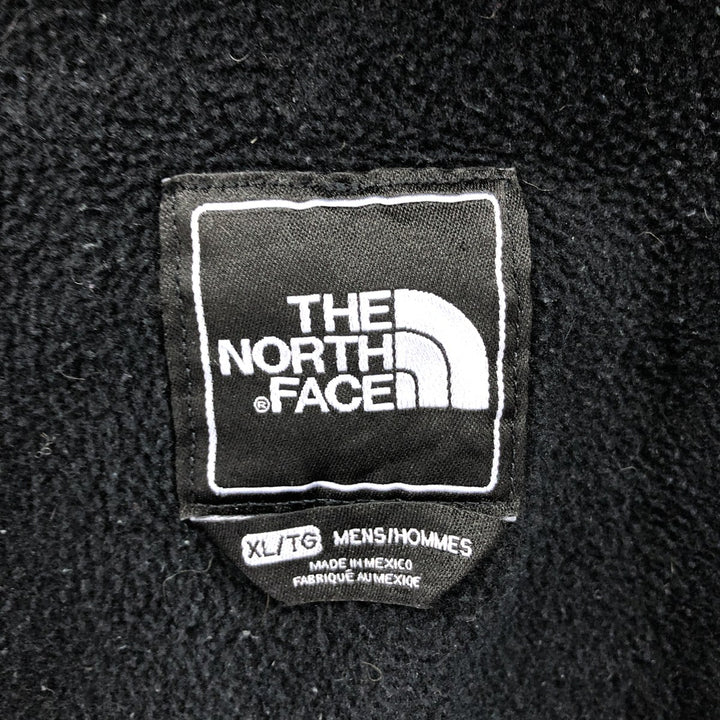 The North Face Denali Hoodie Check Pattern Nylon and Fleece, Men's XL recycled polyester black type Vintage Second Hand