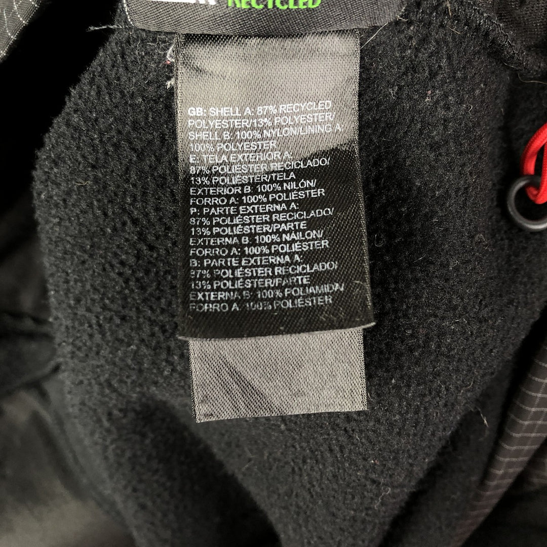 The North Face Denali Hoodie Check Pattern Nylon and Fleece, Men's XL recycled polyester black type Vintage Second Hand
