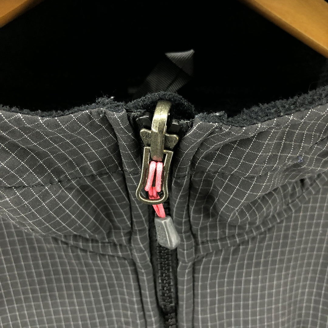 The North Face Denali Hoodie Check Pattern Nylon and Fleece, Men's XL recycled polyester black type Vintage Second Hand