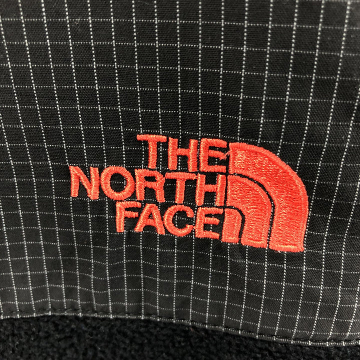 The North Face Denali Hoodie Check Pattern Nylon and Fleece, Men's XL recycled polyester black type Vintage Second Hand