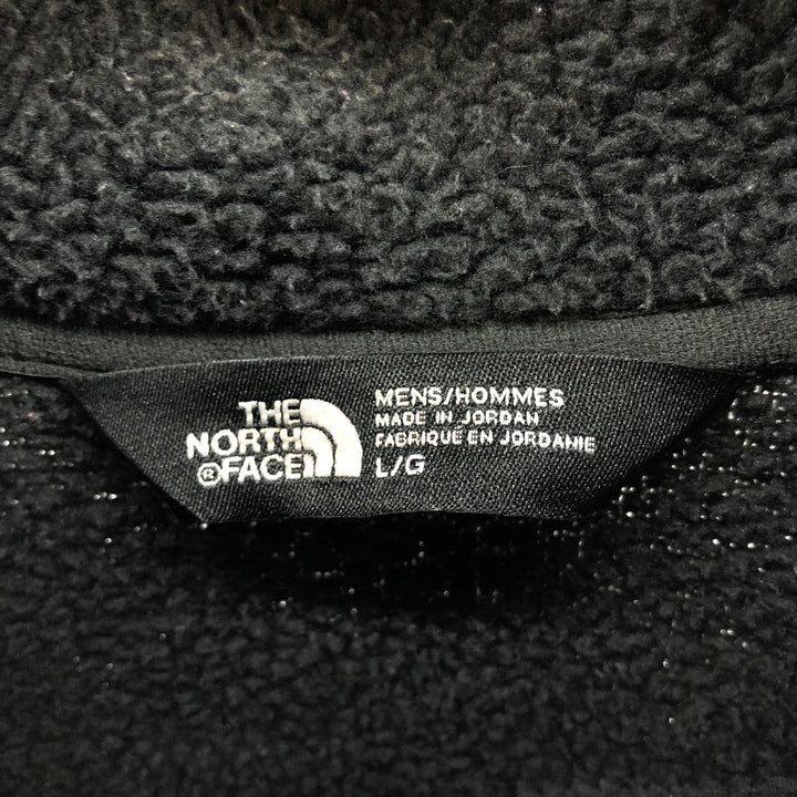 THE NORTH FACE Fleece Jacket, Men's Size L polyester Charcoal Vintage Second Hand