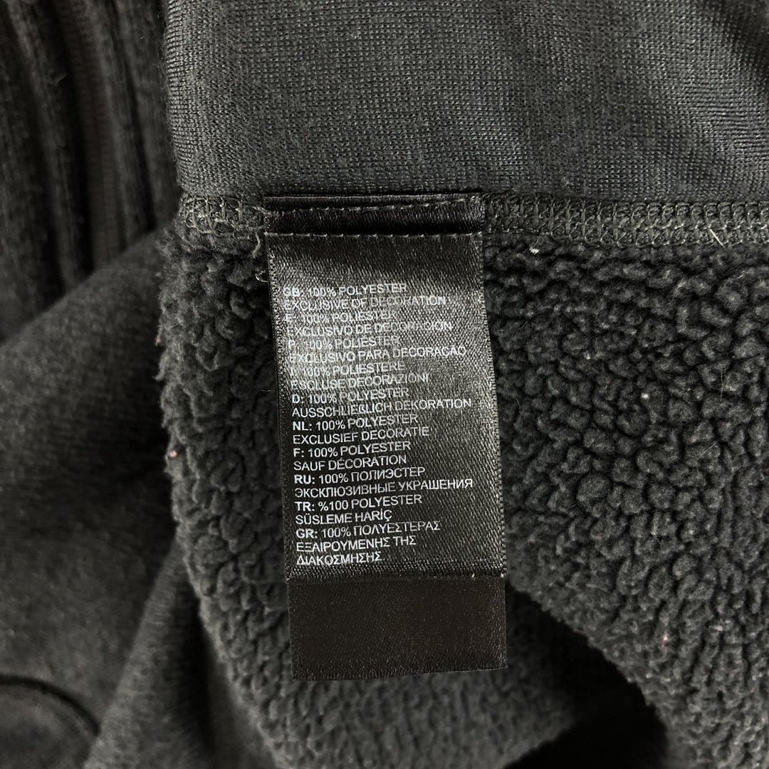 THE NORTH FACE Fleece Jacket, Men's Size L polyester Charcoal Vintage Second Hand