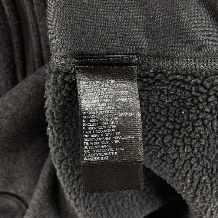 THE NORTH FACE Fleece Jacket, Men's Size L polyester Charcoal Vintage Second Hand