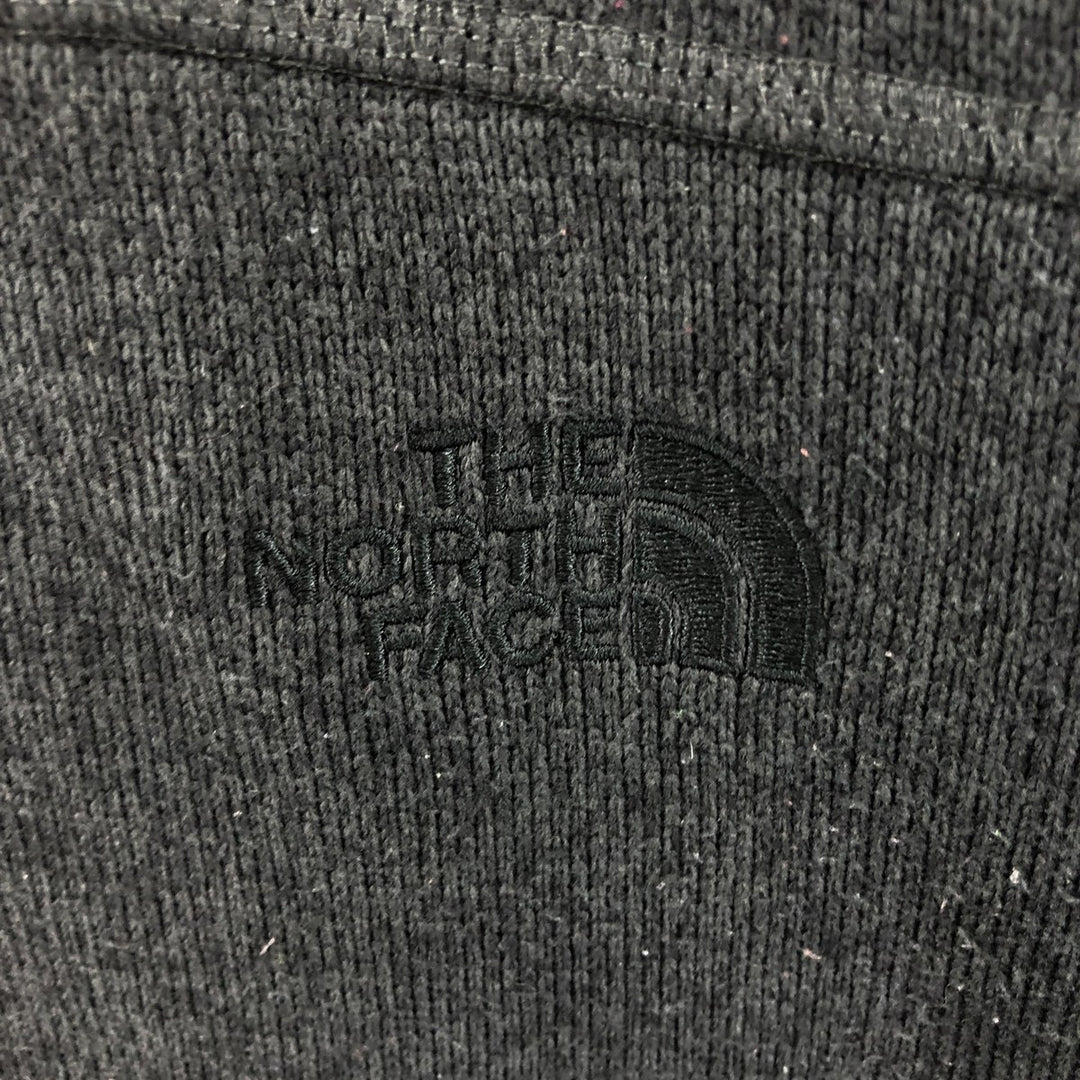THE NORTH FACE Fleece Jacket, Men's Size L polyester Charcoal Vintage Second Hand