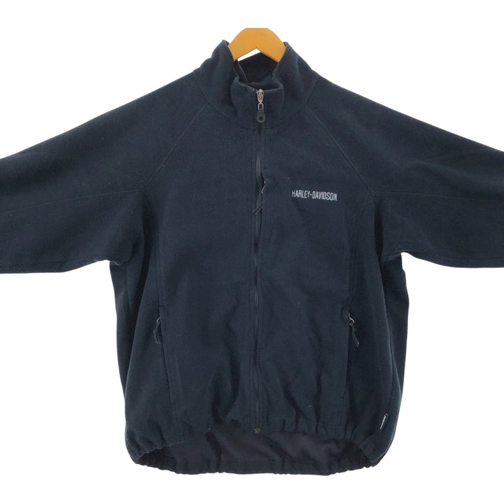 2000'S Harley-Davidson Fleece Jacket, Men's Size L polyester black type Vintage Second Hand