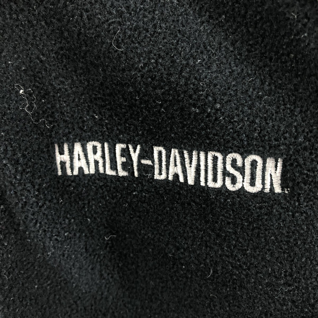 2000'S Harley-Davidson Fleece Jacket, Men's Size L polyester black type Vintage Second Hand
