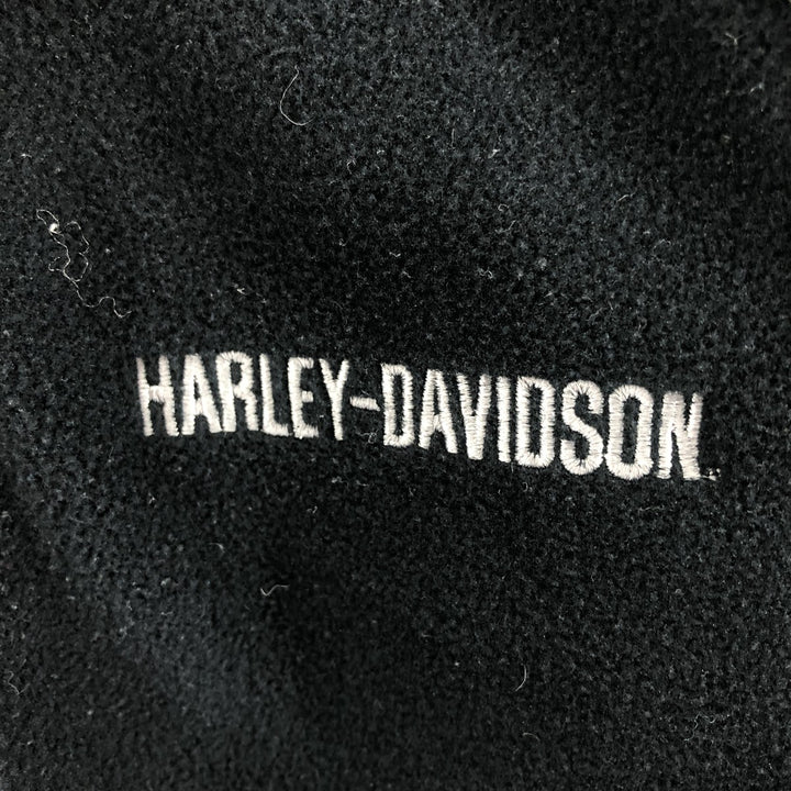 2000'S Harley-Davidson Fleece Jacket, Men's Size L polyester black type Vintage Second Hand