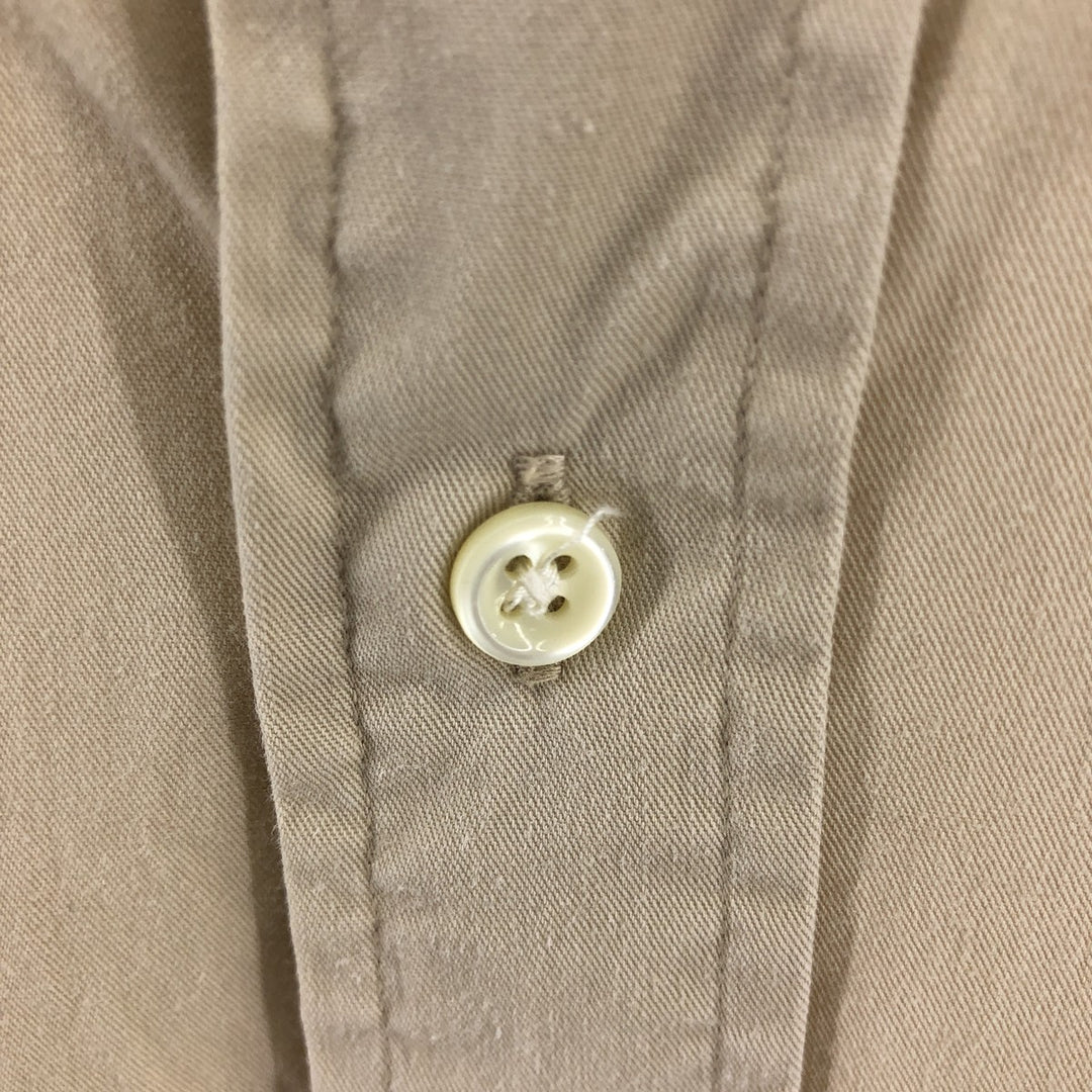 Ralph Lauren BLAKE short sleeve button down shirt, men's XL size cotton Beige type Vintage Second Hand