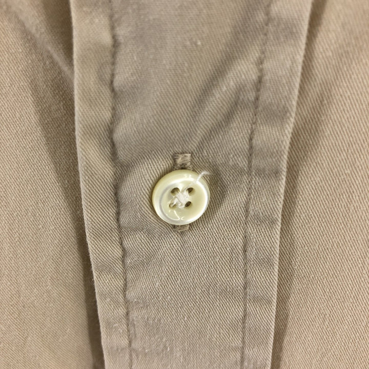 Ralph Lauren BLAKE short sleeve button down shirt, men's XL size cotton Beige type Vintage Second Hand