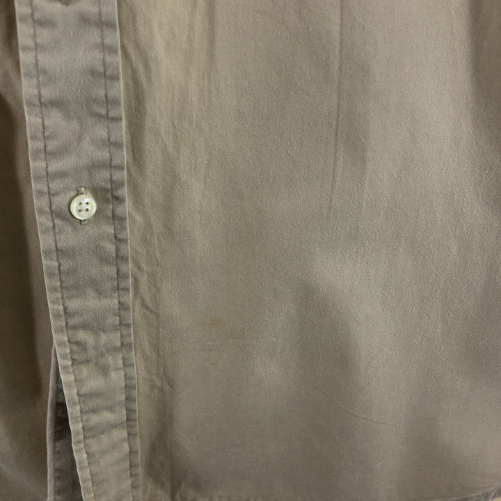 Ralph Lauren BLAKE short sleeve button down shirt, men's XL size cotton Beige type Vintage Second Hand