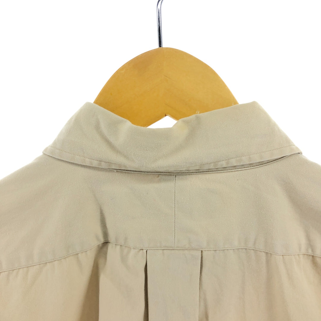 Ralph Lauren BLAKE short sleeve button down shirt, men's XL size cotton Beige type Vintage Second Hand