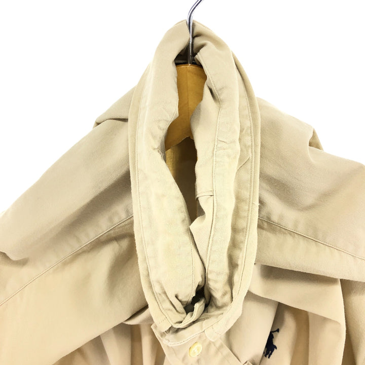 Ralph Lauren BLAKE short sleeve button down shirt, men's XL size cotton Beige type Vintage Second Hand