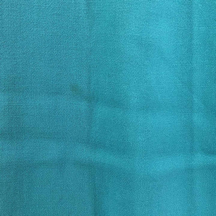 Reef Open Collar Hawaiian Aloha Shirt Box Shirt Made in Hawaii Men's L Size Vintage unclear turquoise blue Vintage Second Hand