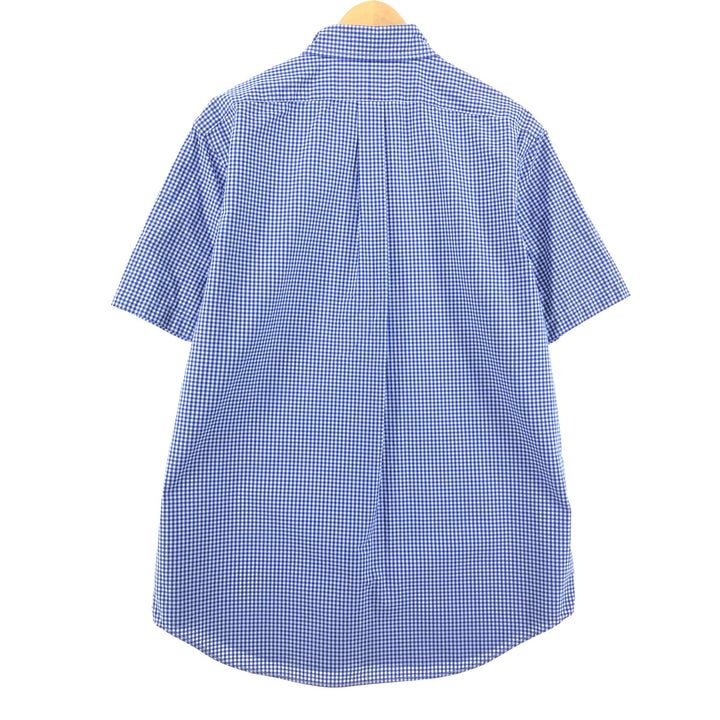 Reef Open Collar Hawaiian Aloha Shirt Box Shirt Made in Hawaii Men's L Size Vintage unclear turquoise blue Vintage Second Hand