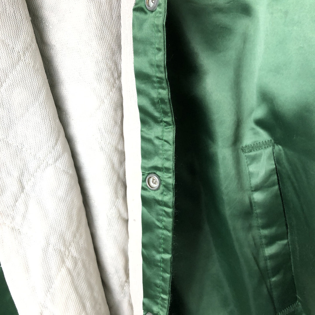 90'S NFL Green Bay Packers Nylon Stadium Jacket, Award Winning Jacket, Made in USA, Men's Size Medium Nylon green type Vintage Second Hand