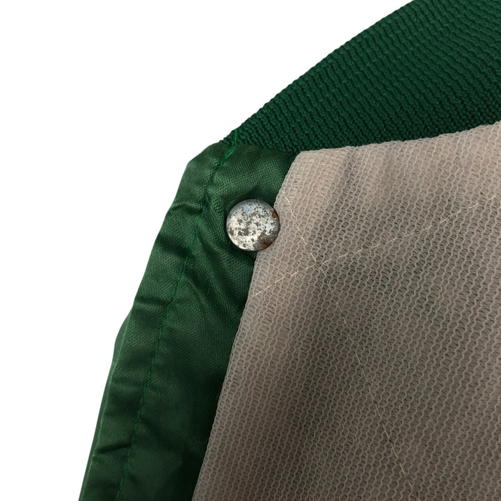 90'S NFL Green Bay Packers Nylon Stadium Jacket, Award Winning Jacket, Made in USA, Men's Size Medium Nylon green type Vintage Second Hand