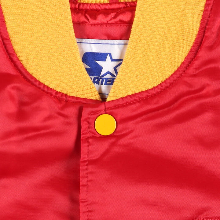 Vintage 80s-90'S Kansas City Chiefs NFL Starter Padded Stadium Jacket, Men's Size Medium polyester red type Vintage Second Hand