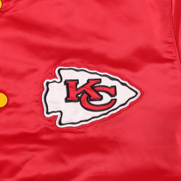 Vintage 80s-90'S Kansas City Chiefs NFL Starter Padded Stadium Jacket, Men's Size Medium polyester red type Vintage Second Hand