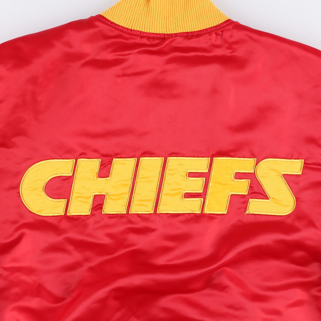 Vintage 80s-90'S Kansas City Chiefs NFL Starter Padded Stadium Jacket, Men's Size Medium polyester red type Vintage Second Hand