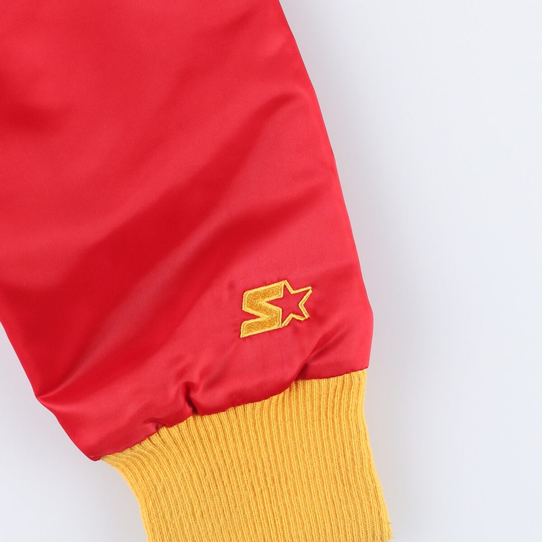 Vintage 80s-90'S Kansas City Chiefs NFL Starter Padded Stadium Jacket, Men's Size Medium polyester red type Vintage Second Hand