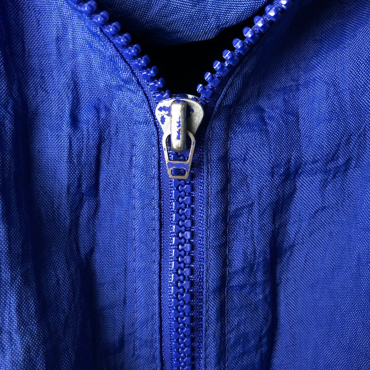 80s-90'S Adidas padded hoodie puffer jacket men's size L vintage polyamide blue type Vintage Second Hand