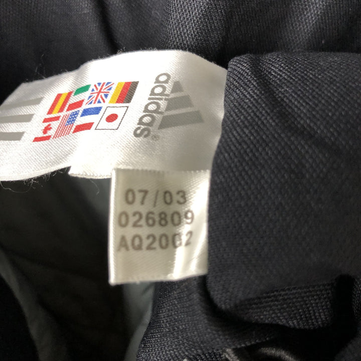 2000'S adidas CLIMA PROOF padded hoodie/puffer jacket, men's size XL polyamide black type Vintage Second Hand