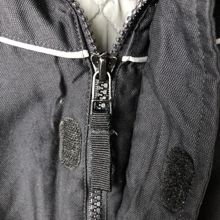 2000'S adidas CLIMA PROOF padded hoodie/puffer jacket, men's size XL polyamide black type Vintage Second Hand