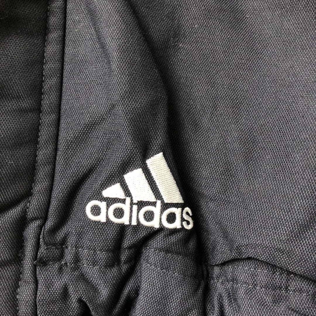 2000'S adidas CLIMA PROOF padded hoodie/puffer jacket, men's size XL polyamide black type Vintage Second Hand