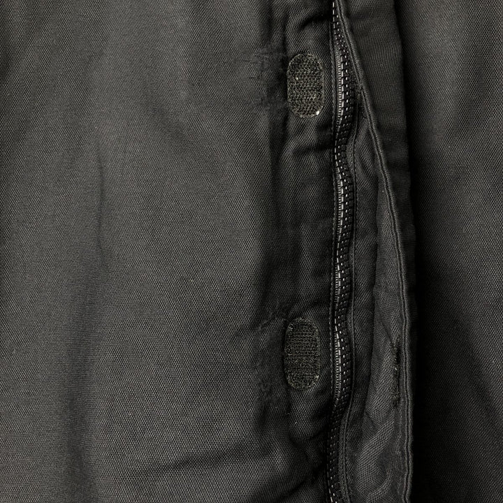 2000'S adidas CLIMA PROOF padded hoodie/puffer jacket, men's size XL polyamide black type Vintage Second Hand