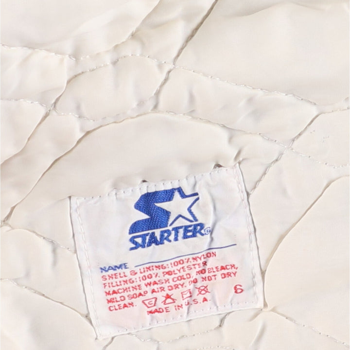 1980'S Starter NHL Philadelphia Flyers Padded Nylon Stadium Jacket, Men's Size XL Nylon black type Vintage Second Hand