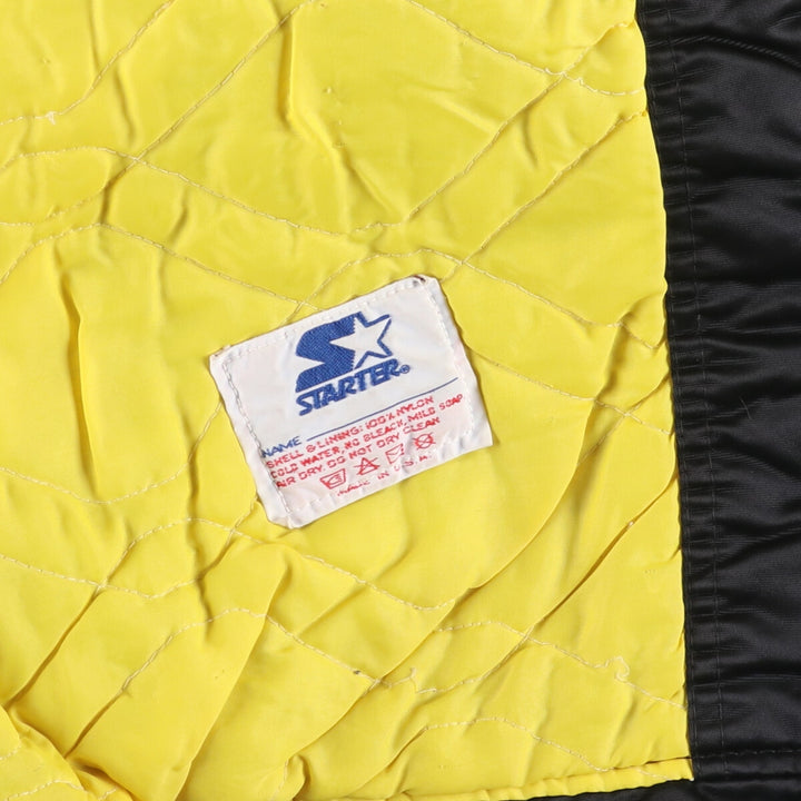 Vintage 1990'S Starter PRO LINE NFL Pittsburgh Steelers nylon stadium jacket, made in the USA, men's size XXL Nylon black type Vintage Second Hand