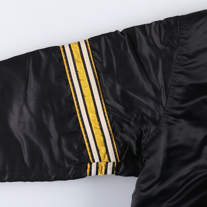 Vintage 1990'S Starter PRO LINE NFL Pittsburgh Steelers nylon stadium jacket, made in the USA, men's size XXL Nylon black type Vintage Second Hand