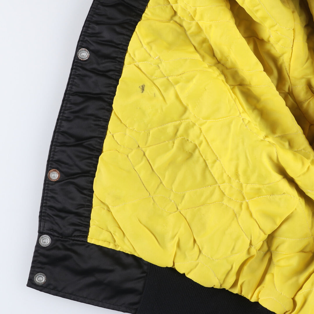 Vintage 1990'S Starter PRO LINE NFL Pittsburgh Steelers nylon stadium jacket, made in the USA, men's size XXL Nylon black type Vintage Second Hand