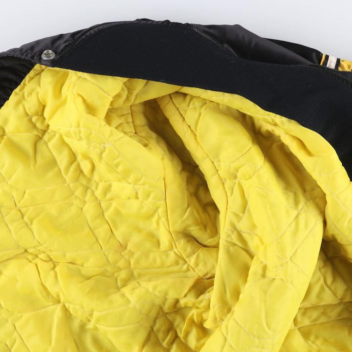 Vintage 1990'S Starter PRO LINE NFL Pittsburgh Steelers nylon stadium jacket, made in the USA, men's size XXL Nylon black type Vintage Second Hand