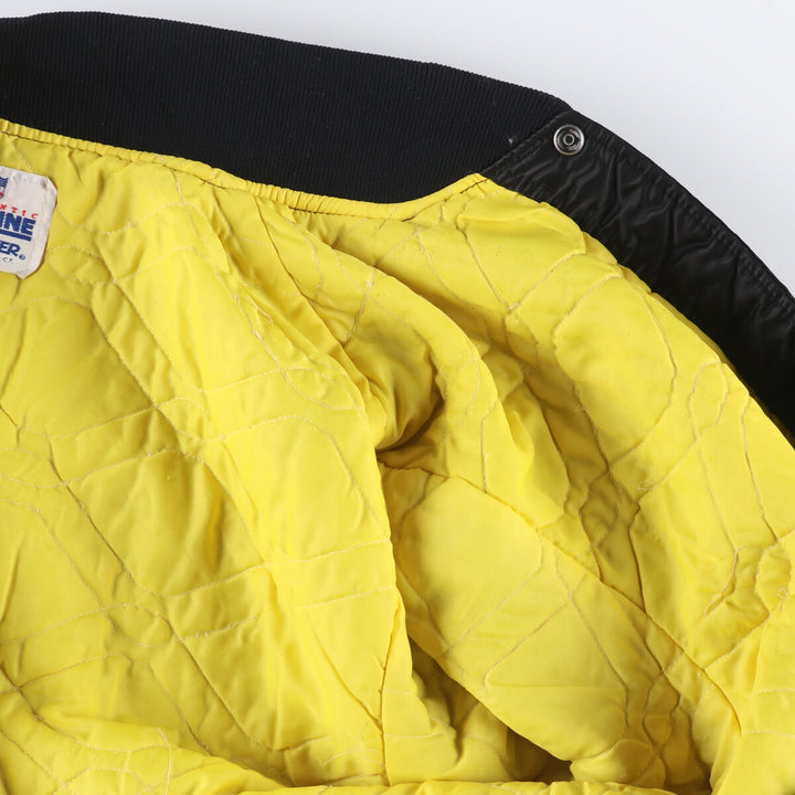 Vintage 1990'S Starter PRO LINE NFL Pittsburgh Steelers nylon stadium jacket, made in the USA, men's size XXL Nylon black type Vintage Second Hand