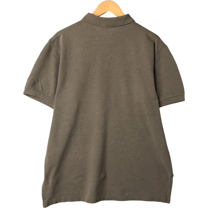 Ralph Lauren POLO by Ralph Lauren short sleeve polo shirt, men's size L cotton Khaki type beige Vintage Second Hand