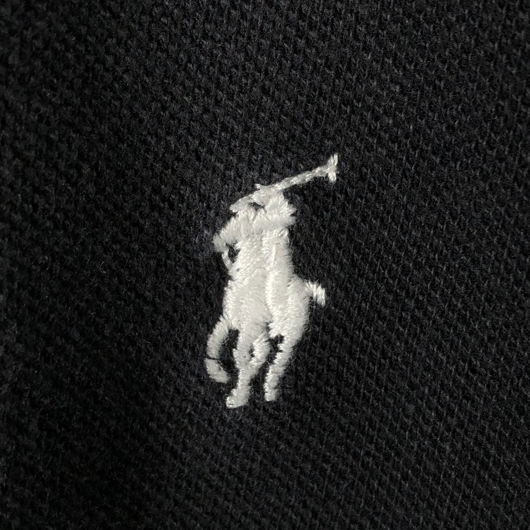 Ralph Lauren POLO by Ralph Lauren CUSTOM FIT short sleeve polo shirt, men's XL size cotton black type Vintage Second Hand