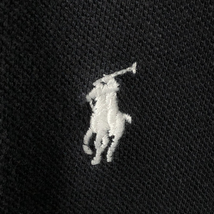 Ralph Lauren POLO by Ralph Lauren CUSTOM FIT short sleeve polo shirt, men's XL size cotton black type Vintage Second Hand